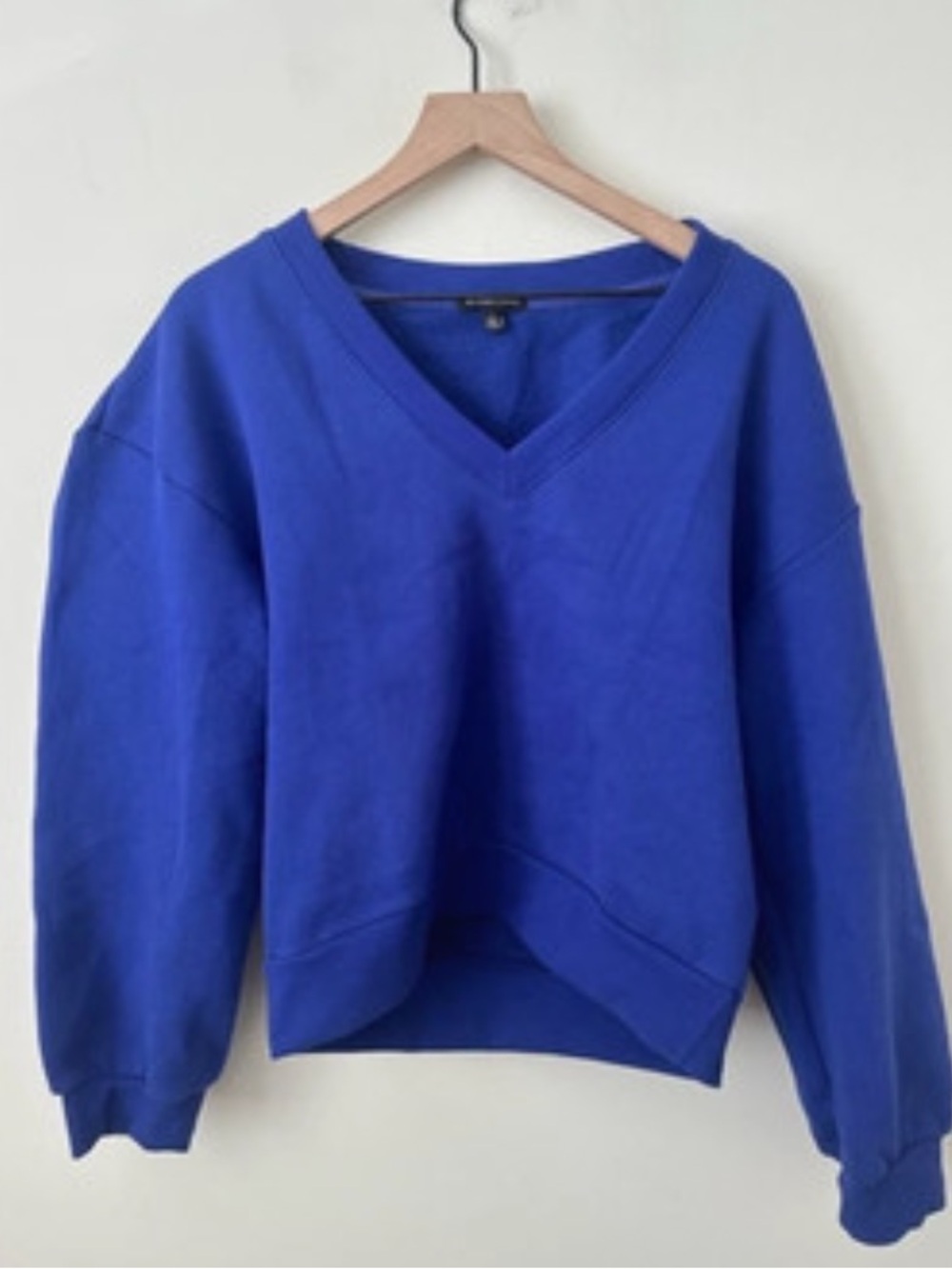 Beyond Yoga cobalt blue oversized fleece sweatshirt pullover NWT size S